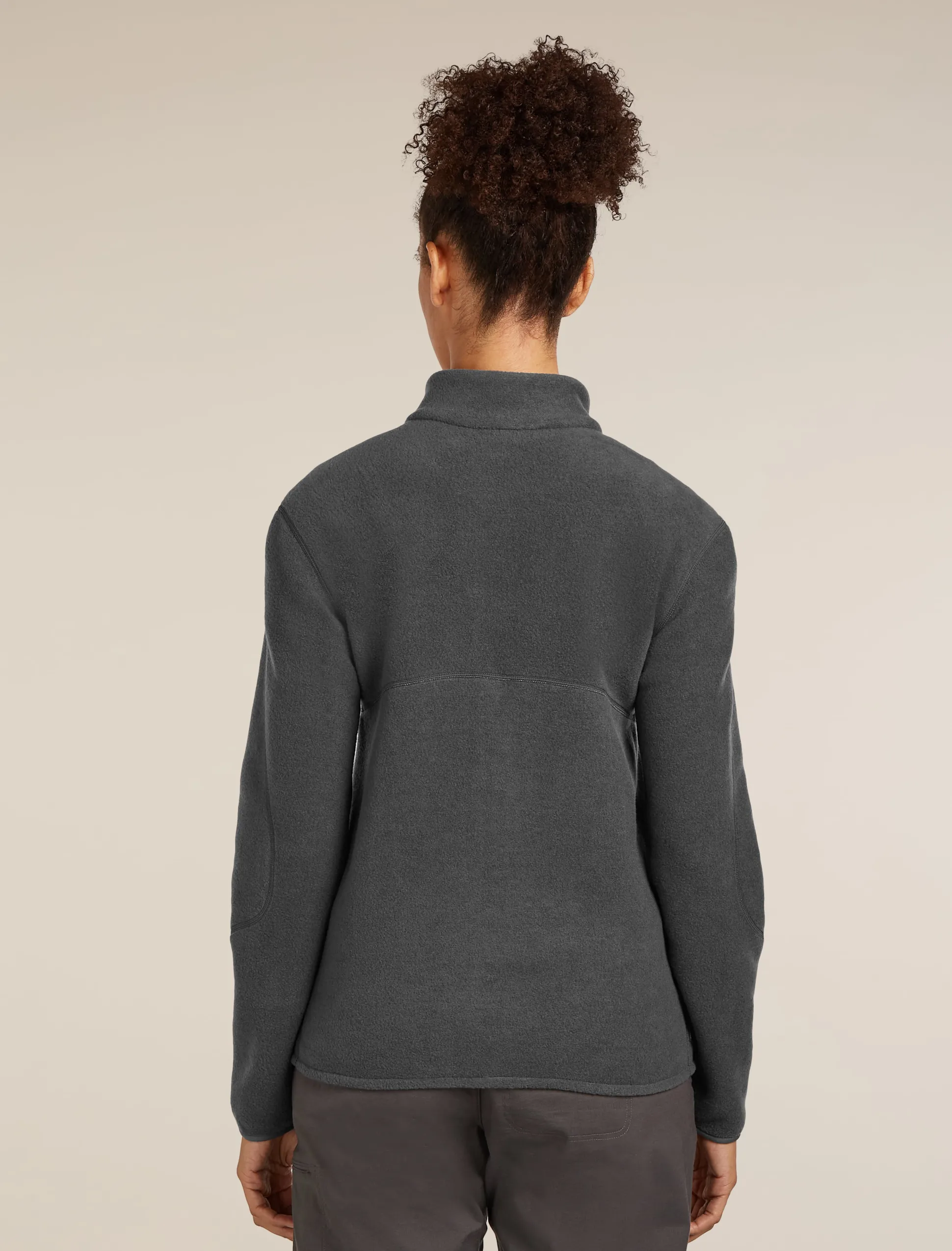 800 Classic Pile LS Zip W Obsidian