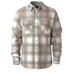 Anchor Line Shirt Jacke - Almond Plaid