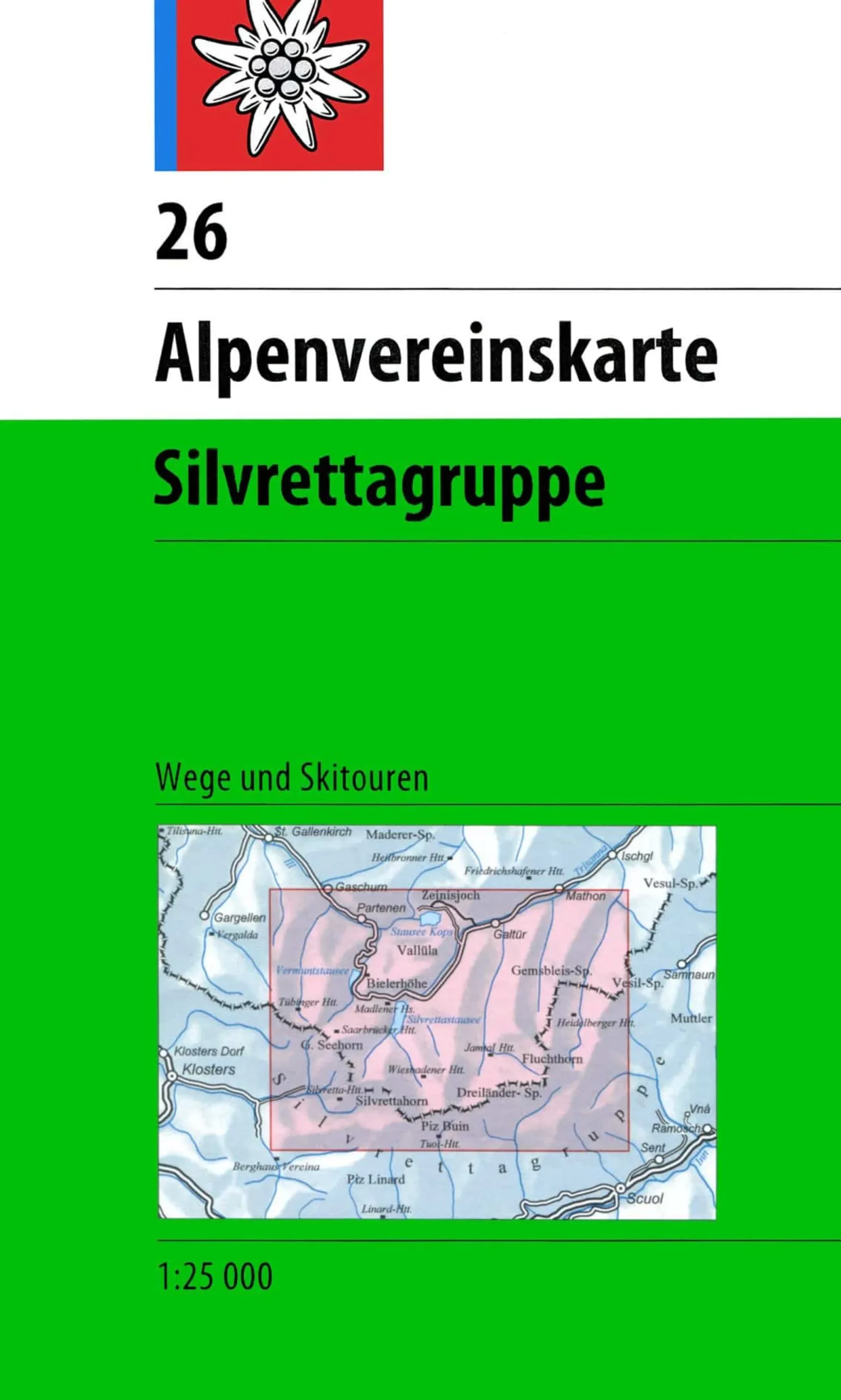 AV Karte 26 Silvrettagruppe