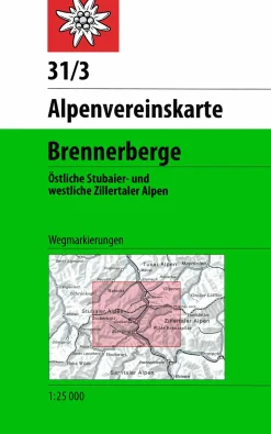 AV-Karte 31/3 - Stubaier Alpen, Brennerberg