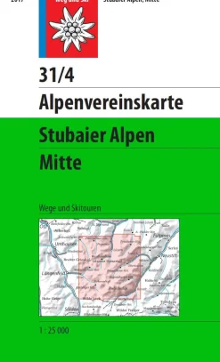 AV-Karte 31/4 - Stubaier Alpen Mitte