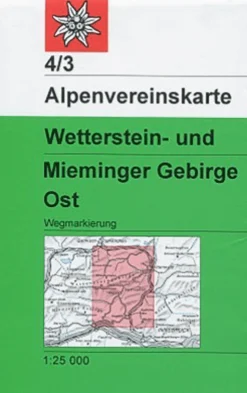AV-Karte 04/3 - Wetterstein-Mieminger Gebirge, Ost