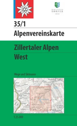 AV-Karte 35/1 - Zillertaler Alpen West