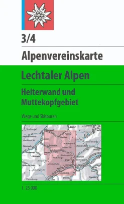 AV-Karte 3/4 Lechtaler Alpen, Heiterwand