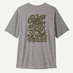 Capilene Cool Daily Graphic Shirt - Feather Grey