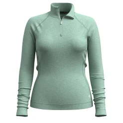 Classic Thermal Merino Base Layer W 1/4 Zip - Arctic Green