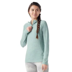 Classic Thermal Merino Base Layer W 1/4 Zip - Arctic Green