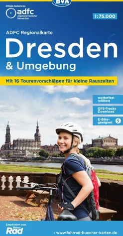 Dresden und Umgebung Fahrradkarte