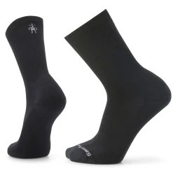 Everyday Solid Rib Crew Socks - Black
