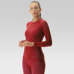 Evolutyon Woman LS Crew - Red