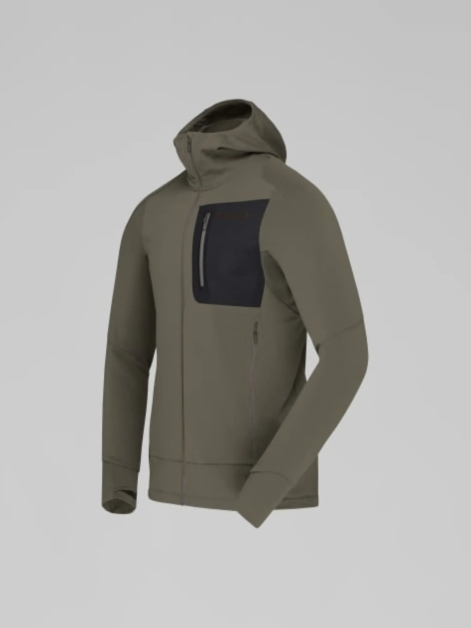 Falketind Power Grid Zip Hood Beluga