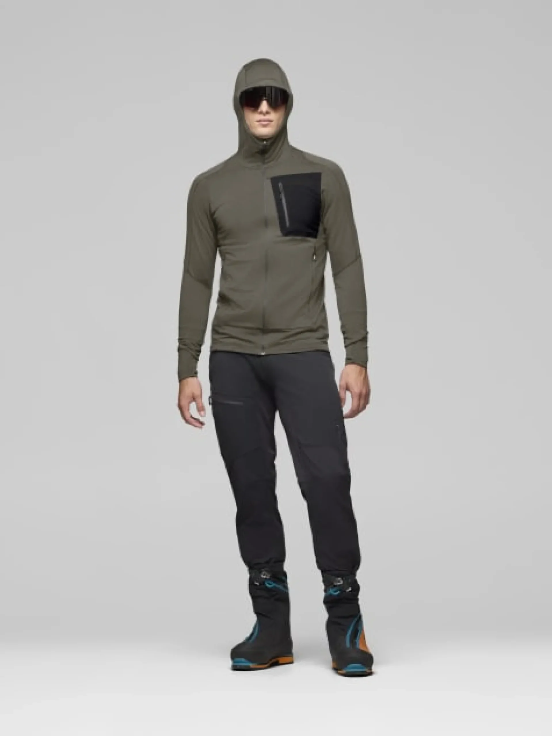 Falketind Power Grid Zip Hood Beluga