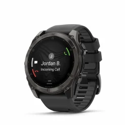 Fenix 8 51mm AMOLED Sapphire Schwarz/Carbongrau - Armband Schwarz