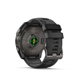 Fenix 8 51mm AMOLED Sapphire Schwarz/Carbongrau - Armband Schwarz