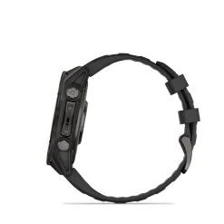 Fenix 8 47mm AMOLED Sapphire Schwarz/Carbongrau - Armband Schwarz
