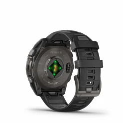 Fenix 8 47mm AMOLED Sapphire Schwarz/Carbongrau - Armband Schwarz