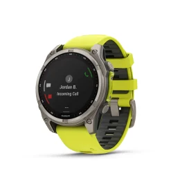 Fenix 8 47mm SOLAR Sapphire Graphit/Titanium - Armband Yellow