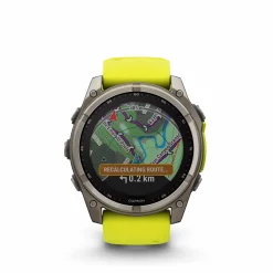 Fenix 8 51mm SOLAR Sapphire Graphit/Titanium - Armband Yellow
