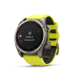 Fenix 8 51mm SOLAR Sapphire Graphit/Titanium - Armband Yellow