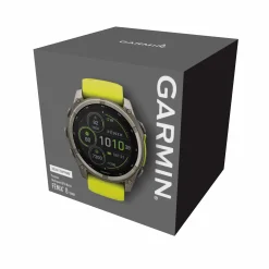 Fenix 8 51mm SOLAR Sapphire Graphit/Titanium - Armband Yellow