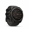Fenix 8 51mm SOLAR Sapphire Graphit/Carbongrau - Armband Schwarz