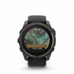 Fenix 8 51mm SOLAR Sapphire Graphit/Carbongrau - Armband Schwarz