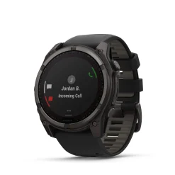 Fenix 8 51mm SOLAR Sapphire Graphit/Carbongrau - Armband Schwarz