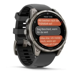 Fenix 8 Pro 47mm Sapphire, Schwarz/Titan - Silikon