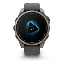 Fenix 8 Pro 47mm Sapphire, Schwarz/Titan - Silikon