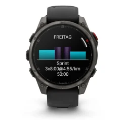 Fenix 8 Pro 47mm Sapphire, Schwarz/Titan - Silikon