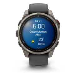 Fenix 8 Pro 47mm Sapphire, Schwarz/Titan - Silikon