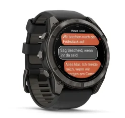 Fenix 8 Pro 51mm Sapphire, Schwarz/Titan - Silikon