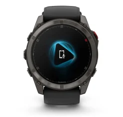 Fenix 8 Pro 51mm Sapphire, Schwarz/Titan - Silikon