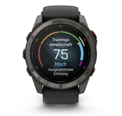 Fenix 8 Pro 51mm Sapphire, Schwarz/Titan - Silikon