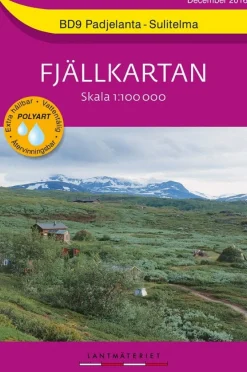 Fjällkartan BD9 Schweden - Padjelanta, Sulitelma 1:100.000