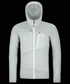 Fleece Grid Hoody Glacier Grey