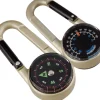 Karabiner Kompass mit Thermometer