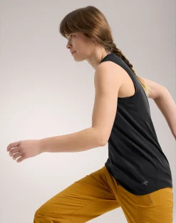 Lana Merino Wool Tank W Black