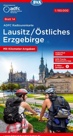 Lausitz / Östliches Erzgebirge Fahrradkarte