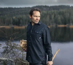 Leisurewool Reborn Shirt-dark grey melange