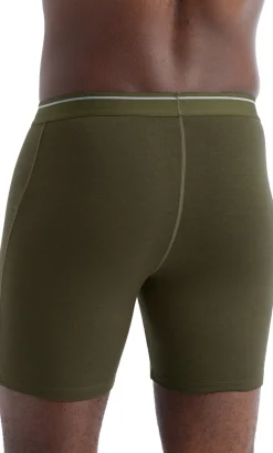 Men Anatomica Long Boxers - loden