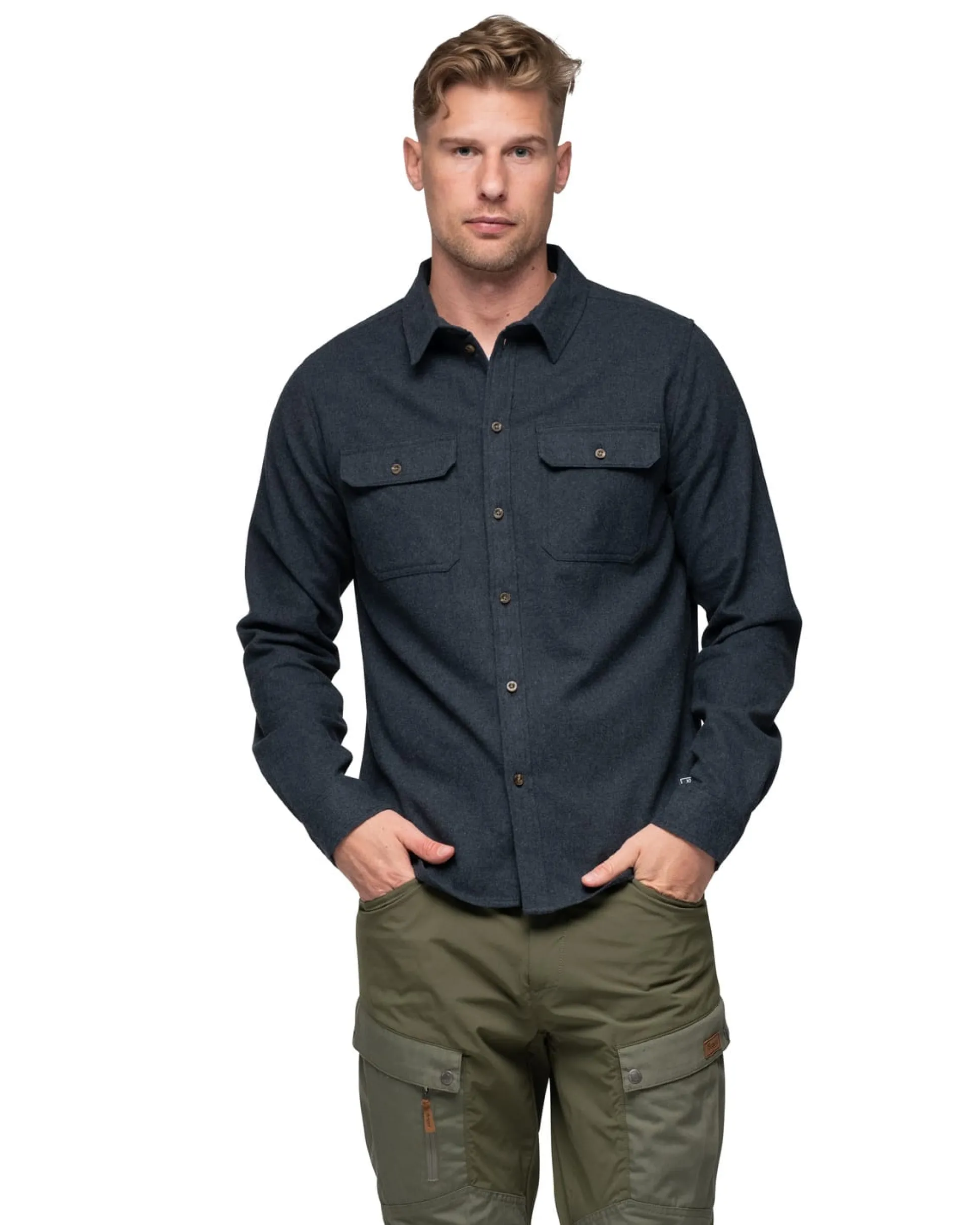 Nordmarka Flannel Shirt Navy Blue