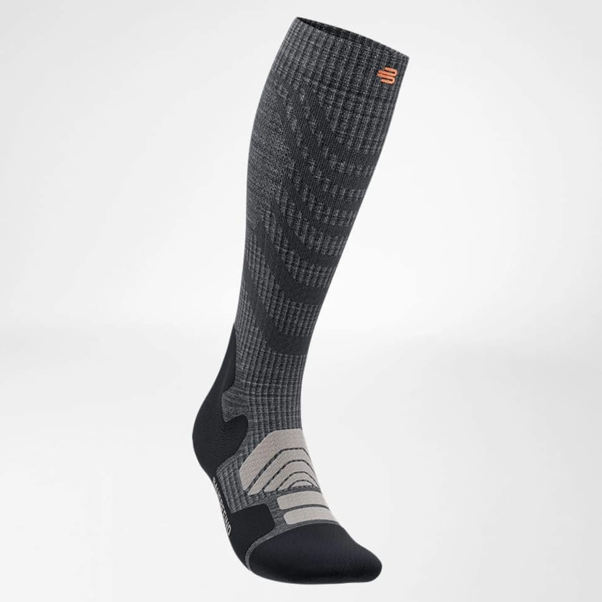 Outdoor Merino Compression Socks Lava Grey
