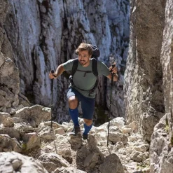 Outdoor Merino Compression Socks Lava Grey