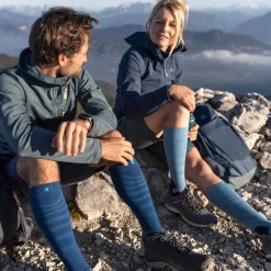 Outdoor Merino Compression Socks Lava Grey