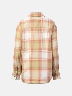 Ridgefield Sherpa Flannel Shirt W Light Oak/Papyrus