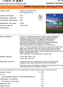 Rindfleisch Stroganoff mit Reis