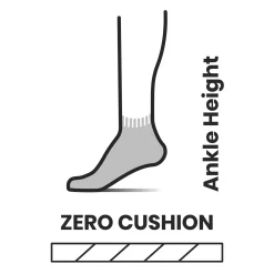 Run Zero Cushion Ankle Socks-Dp Navy