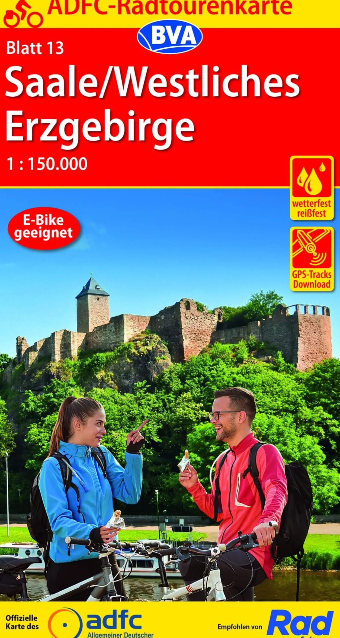 Saale / Westliches Erzgebirge Fahrradkarte