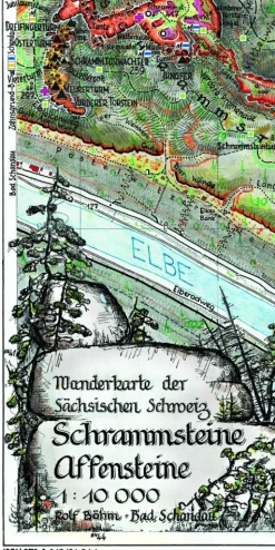 Schrammsteine Affensteine 1:10.000